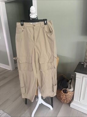 Walter Baker Khaki Cargo Pants with Patch Pockets